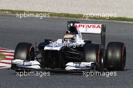 Pastor Maldonado (VEN) Williams FW35. 03.03.2013. Formula One Testing, Day Four, Barcelona, Spain.