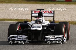 Valtteri Bottas (FIN) Williams FW35. 28.02.2013. Formula One Testing, Day One, Barcelona, Spain.
