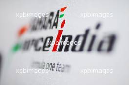 Sahara Force India F1 Team logo. 28.02.2013. Formula One Testing, Day One, Barcelona, Spain.