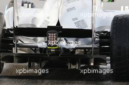 Mercedes AMG F1 W04 rear suspension and rear diffuser. 28.02.2013. Formula One Testing, Day One, Barcelona, Spain.