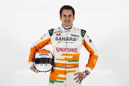 Adrian Sutil (GER) Sahara Force India F1. 28.02.2013. Formula One Testing, Day One, Barcelona, Spain.