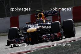 Mark Webber (AUS) Red Bull Racing RB9. 28.02.2013. Formula One Testing, Day One, Barcelona, Spain.