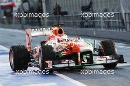 Paul di Resta (GBR) Sahara Force India VJM06. 28.02.2013. Formula One Testing, Day One, Barcelona, Spain.