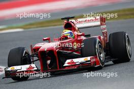 Felipe Massa (BRA) Ferrari F138. 28.02.2013. Formula One Testing, Day One, Barcelona, Spain.