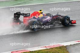 Mark Webber (AUS) Red Bull Racing RB9. 28.02.2013. Formula One Testing, Day One, Barcelona, Spain.