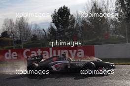 Esteban Gutierrez (MEX) Sauber C32. 28.02.2013. Formula One Testing, Day One, Barcelona, Spain.