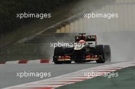 Romain Grosjean (FRA) Lotus F1 E21. 28.02.2013. Formula One Testing, Day One, Barcelona, Spain.