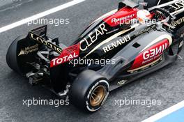 Romain Grosjean (FRA) Lotus F1 E21. 28.02.2013. Formula One Testing, Day One, Barcelona, Spain.