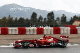 Felipe Massa (BRA) Ferrari F138. 28.02.2013. Formula One Testing, Day One, Barcelona, Spain.