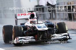 Valtteri Bottas (FIN) Williams FW35. 28.02.2013. Formula One Testing, Day One, Barcelona, Spain.