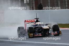 Jean-Eric Vergne (FRA) Scuderia Toro Rosso STR8. 28.02.2013. Formula One Testing, Day One, Barcelona, Spain.