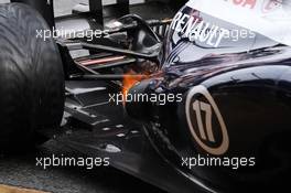 Flame coming from the exhaust of the Williams FW35. 28.02.2013. Formula One Testing, Day One, Barcelona, Spain.