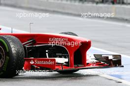 Ferrari F138 front wing and nosecone. 28.02.2013. Formula One Testing, Day One, Barcelona, Spain.