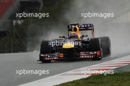 Mark Webber (AUS) Red Bull Racing RB9. 28.02.2013. Formula One Testing, Day One, Barcelona, Spain.