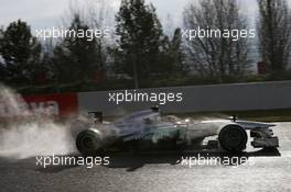 Lewis Hamilton (GBR) Mercedes AMG F1 W04. 28.02.2013. Formula One Testing, Day One, Barcelona, Spain.