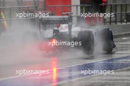 Valtteri Bottas (FIN) Williams FW35 leaves the pits. 28.02.2013. Formula One Testing, Day One, Barcelona, Spain.