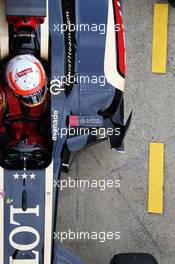 Romain Grosjean (FRA) Lotus F1 E21. 28.02.2013. Formula One Testing, Day One, Barcelona, Spain.