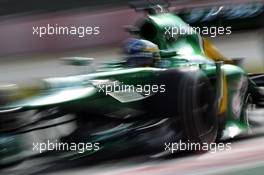 Charles Pic (FRA) Caterham CT03. 28.02.2013. Formula One Testing, Day One, Barcelona, Spain.