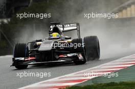 Esteban Gutierrez (MEX) Sauber C32. 28.02.2013. Formula One Testing, Day One, Barcelona, Spain.