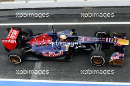 Jean-Eric Vergne (FRA) Scuderia Toro Rosso STR8. 28.02.2013. Formula One Testing, Day One, Barcelona, Spain.