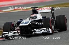 Valtteri Bottas (FIN) Williams FW35. 28.02.2013. Formula One Testing, Day One, Barcelona, Spain.