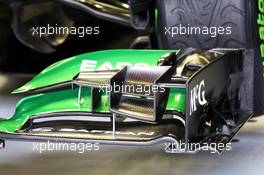 Caterham CT03 front wing. 28.02.2013. Formula One Testing, Day One, Barcelona, Spain.