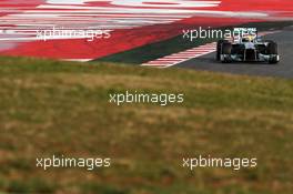 Lewis Hamilton (GBR) Mercedes AMG F1 W04. 28.02.2013. Formula One Testing, Day One, Barcelona, Spain.