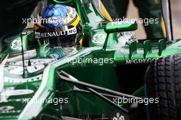 Charles Pic (FRA) Caterham CT03. 28.02.2013. Formula One Testing, Day One, Barcelona, Spain.