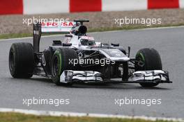 Valtteri Bottas (FIN) Williams FW35. 28.02.2013. Formula One Testing, Day One, Barcelona, Spain.