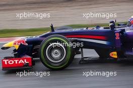 Mark Webber (AUS) Red Bull Racing RB9. 28.02.2013. Formula One Testing, Day One, Barcelona, Spain.