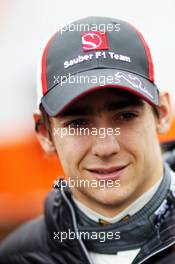 Esteban Gutierrez (MEX) Sauber. 28.02.2013. Formula One Testing, Day One, Barcelona, Spain.