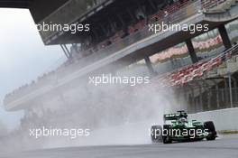 Charles Pic (FRA) Caterham CT03. 28.02.2013. Formula One Testing, Day One, Barcelona, Spain.