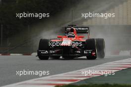 Max Chilton (GBR) Marussia F1 Team MR02. 28.02.2013. Formula One Testing, Day One, Barcelona, Spain.