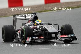 Sergio Perez (MEX) McLaren MP4-28. 28.02.2013. Formula One Testing, Day One, Barcelona, Spain.