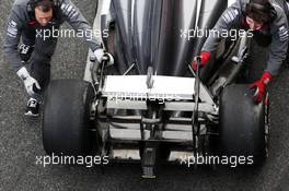 Sauber C32 rear wing. 28.02.2013. Formula One Testing, Day One, Barcelona, Spain.