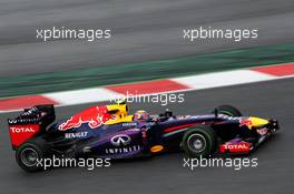 Mark Webber (AUS) Red Bull Racing RB9. 28.02.2013. Formula One Testing, Day One, Barcelona, Spain.