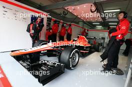 Max Chilton (GBR) Marussia F1 Team MR02. 28.02.2013. Formula One Testing, Day One, Barcelona, Spain.