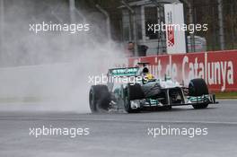 Lewis Hamilton (GBR) Mercedes AMG F1 W04. 28.02.2013. Formula One Testing, Day One, Barcelona, Spain.