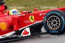 Felipe Massa (BRA) Ferrari F138. 28.02.2013. Formula One Testing, Day One, Barcelona, Spain.