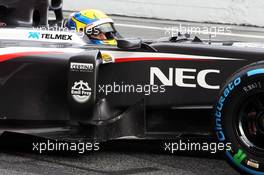 Esteban Gutierrez (MEX) Sauber C32. 28.02.2013. Formula One Testing, Day One, Barcelona, Spain.