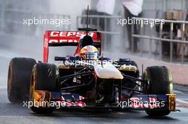 Jean-Eric Vergne (FRA) Scuderia Toro Rosso STR8. 28.02.2013. Formula One Testing, Day One, Barcelona, Spain.