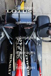 Lotus F1 E21 rear wing and rear suspension. 28.02.2013. Formula One Testing, Day One, Barcelona, Spain.