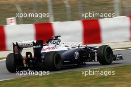 Valtteri Bottas (FIN) Williams FW35. 28.02.2013. Formula One Testing, Day One, Barcelona, Spain.