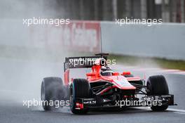 Max Chilton (GBR) Marussia F1 Team MR02. 28.02.2013. Formula One Testing, Day One, Barcelona, Spain.