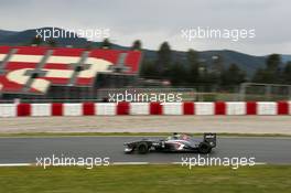 Esteban Gutierrez (MEX) Sauber C32. 28.02.2013. Formula One Testing, Day One, Barcelona, Spain.