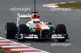 Paul di Resta (GBR) Sahara Force India VJM06. 28.02.2013. Formula One Testing, Day One, Barcelona, Spain.