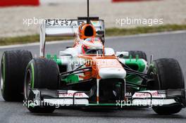 Paul di Resta (GBR) Sahara Force India VJM06. 28.02.2013. Formula One Testing, Day One, Barcelona, Spain.