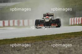 Romain Grosjean (FRA) Lotus F1 E21. 28.02.2013. Formula One Testing, Day One, Barcelona, Spain.