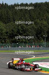 Fernando Alonso (ESP) Ferrari F138. 23.08.2013. Formula 1 World Championship, Rd 11, Belgian Grand Prix, Spa Francorchamps, Belgium, Practice Day.