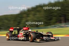 Romain Grosjean (FRA) Lotus F1 E21/ 23.08.2013. Formula 1 World Championship, Rd 11, Belgian Grand Prix, Spa Francorchamps, Belgium, Practice Day.